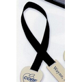 Heart Ribbon Bookmark w/ Card & Envelope (Brushed Gold/ Silvertone Steel)
